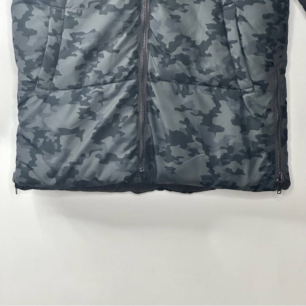 Dex Jacket Camo Junior Hooded Puffer Coat Reversible - Picture 7 of 13